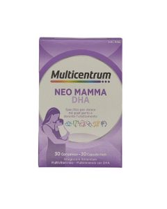 Multicentrum Neo Mamma Dha Integratore Post Parto E Allattamento 30 Compresse + 30 Capsule