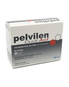 Pelvilen Dual Act Integratore per rafforzare le pareti uterine 60 Bustine 
