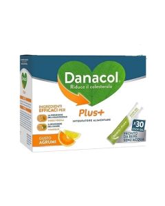 Danacol Plus+ integratore alimentare 30 Stickgel 