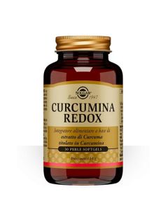 Solgar Curcumina Redox integratore di curcuma 30 perle - Scad 08/2024 