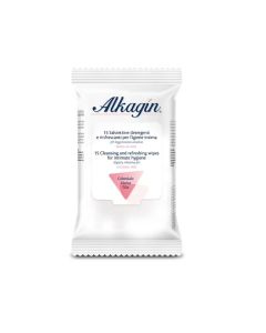 Alkagin Salviette Detergenti e Rinfrescanti Igiene Intima 15 Salviettine