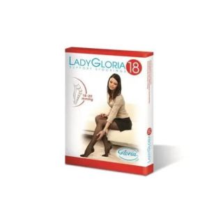 Ladygloria 18 Collant 140 denari a compressione graduata nero 5 Misura **