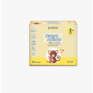 Profar Pannolini sempre asciutto ultra mini taglia 2 3/6 kg 22 pezzi