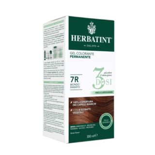 Herbatint Gel Colorante Permanente Senza Ammoniaca 3 Dosi 7R Biondo Ramato 300 ml