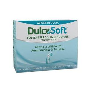 DulcoSoft Polvere Macrogol 4000 Integratore Stitichezza 20 Bustine