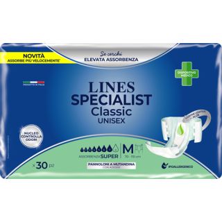 Lines Specialist Pannolone A Mutanda Classic Super Mm 30 Pezzi **