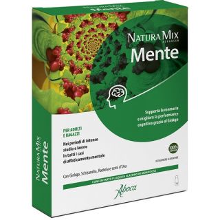 NATURA MIX ADVANCED MENTE Integratore alimentare 10 flaconcini
