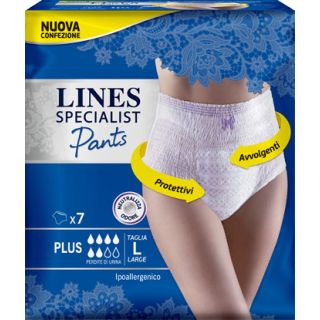 Lines Specialist Pants Plus Mutandina Assorbente Taglia L 7 pezzi **