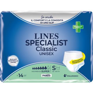 Lines Specialist Pannolone A Mutanda Classic Pants Super S 14 Pezzi **