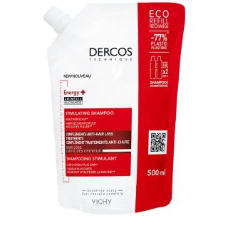Vichy Dercos Eco Ricarica Shampoo Energy+ Energizzante Anticaduta 500 ml