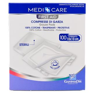 Medicare Compresse di Garza in Cotone 10 x 10 cm 100 compresse **