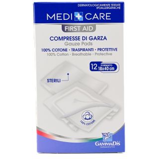 Medicare Compresse di Garza in Cotone 18 x 40 cm 12 compresse **