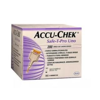 Accu-Check Safe T Pro Uno Lancette Pungidito per misurazione glicemia 200 Pezzi **