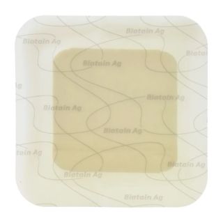 Biatain Ag medicazione adesiva in schiuma all'argento 7,5x7,5 5 pezzi **
