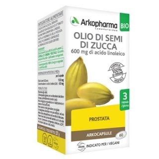 Arkopharma Arkocapsule Olio di Semi di Zucca Integratore per la prostata e le vie urinarie 60 capsule