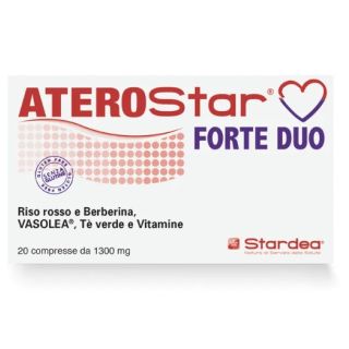 Aterostar Forte Duo integratore a base di riso rosso fermentato 20 Compresse