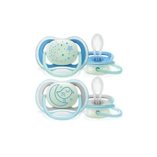 Avent Ultra Air Night Succhietto per Bimbi da 6-18 Mesi 2 Pezzi