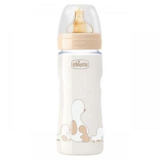 Chicco biberon Original Touch con tettarella in caucciu 4 mesi + 330 ml