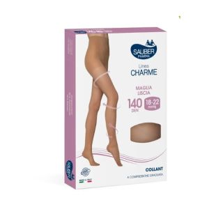 Sauber Linea Charme Collant 140 Denari Nero Taglia 3 **