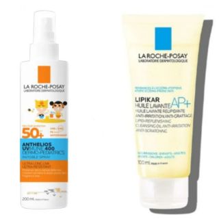 La Roche Posay Spray UV Mune Spray Solare Bambino SPF50+  20 0ml + Lipikar Olio 100 ml