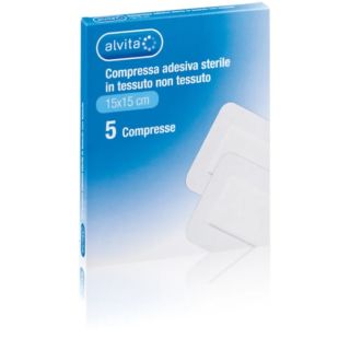 Alvita Compressa adesiva sterile 15x15 cm 5 pezzi **