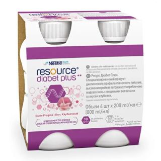 Resource Diabet Plus Gusto Fragola 800 ml