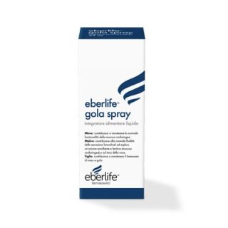 Eberlife Gola Spray Integratore Antinfiammatorio e Antisettico per la Gola 25 Ml