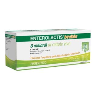Enterolactis Bevibile Integratore a base di fermenti lattici 12 Flaconcini