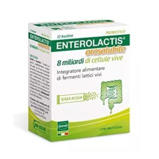 Enterolactis orosolubile 8 miliardi di cellule vive 12 Bustine
