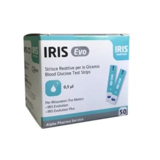 Iris Evo - Strisce Reattive Per La Misurazione Della Glicemia 50 Pezzi **