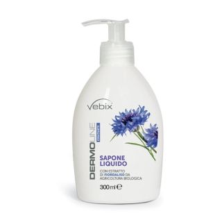 Vebix Dermoline Idratante Sapone Liquido con Estratto di Fiordaliso 300 ml
