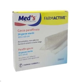 Meds Farmactive Garza Paraffinata Sterile 10X10 Cm  36 Pezzi **