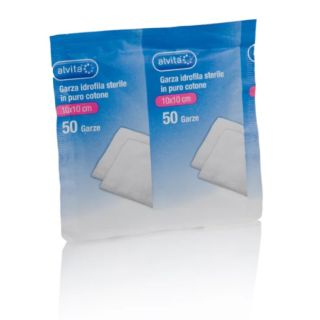 Alvita Garza Idrofila sterile 10x10 cm 50 pezzi **