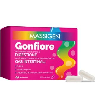 Massigen Gonfiore integratore per favorire la digestione 20 Capsule