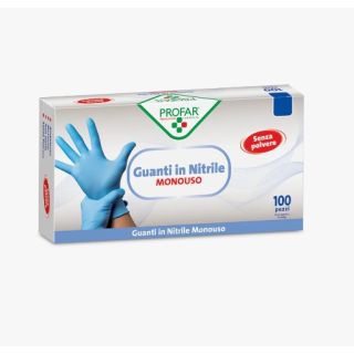 Profar Gaunti in Nitrile monouso senza polvere M 100 pezzi **