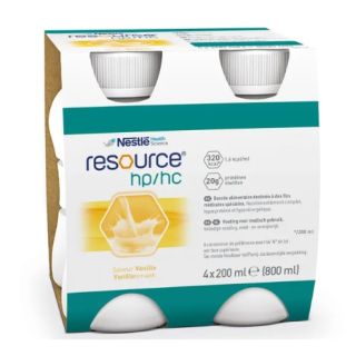 Resource Hp/Hc Vaniglia bevanda proteica 4 Bottiglie 200 ml