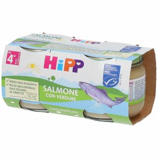 Hipp omogeneizzato di Salmone Con Verdure Senza Glutine 4x80g