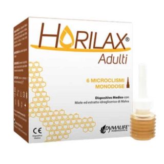 Horilax Adulti Dispositivo Medico con Miele e Malva 6 Microclismi Monodose **