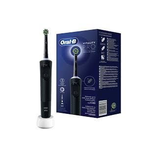 Oral-B Spazzolino Elettrico Ricaricabile Vitality Pro Nero, 1 Testina, 1 Spazzolino