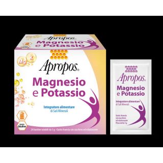Apropos Magnesio Potassio 24 Bustine Gusto Arancia
