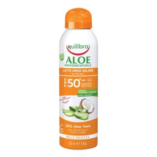 Equilibra Aloe Latte Spray Solare Corpo Pelle Delicata SPF50+ 150ml