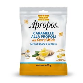 Apropos Caramelle Dure Limone E Zenzero Cuor Di Miele 50 gr