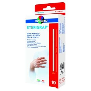 Master Aid Sterigrap Strip Adesivo per sutura delle ferite 32x8 mm - 10 Pezzi **