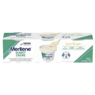 Meritene Diabet Creme Alimento iperproteico ipercalorico pazienti diabetici disfagici gusto vaniglia 3 x 125 gr