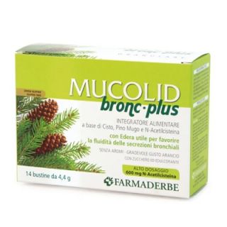 Mucolid Bronc 600 Plus integratore per tosse grassa 14 bustine