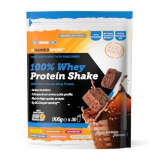 Named 100% Whey Protein Shake Integratore Proteico Choco Brownie 900 Gr