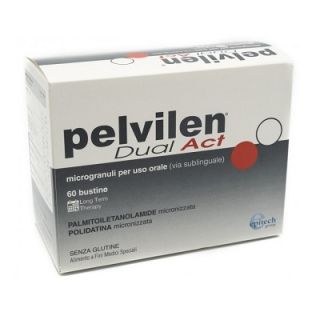 Pelvilen Dual Act Integratore per rafforzare le pareti uterine 60 Bustine