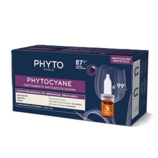 Phyto Phytocyane Trattamento Anti-Caduta Progressiva Donna 12 Fiale