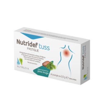Nutridef Tuss integratore per la tosse al pino migo 20 pastiglie