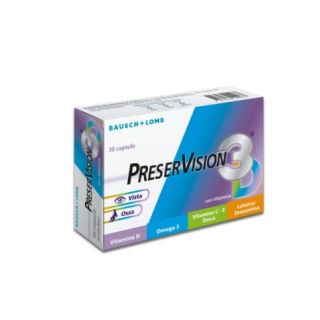 PreserVision 3D Integratore Alimentare Vista e Ossa 30 Capsule Molli